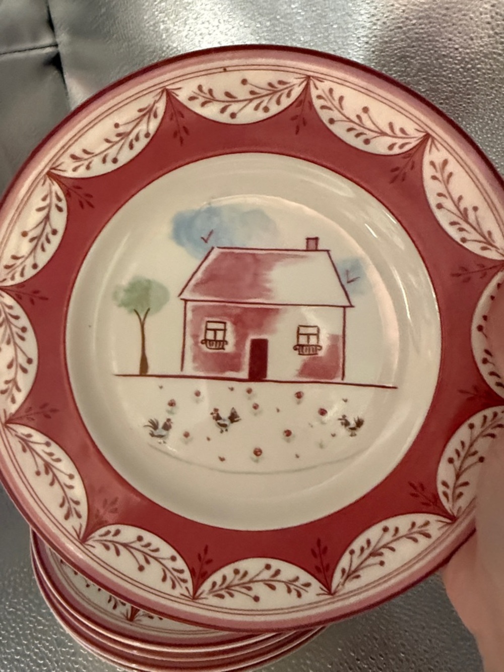 Vintage Johnson Brothers “Farmyard Chic” Salad Plates in a Farmyard pattern - Picture 5 of 16